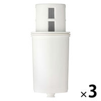 無印良品 アクリル浄水ポットカートリッジ 約直径5.5×高さ12cm 1セット（3個） 良品計画