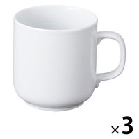 無印良品 白磁マグカップ 約325ml 1セット（3個） 良品計画