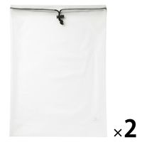 無印良品 ＴＰＵ巾着 Ｌ 約３０×４１ｃｍ 1セット（1個×2） 良品計画