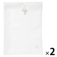 無印良品 ＴＰＵ巾着 Ｓ 約２０×２７ｃｍ 1セット（1個×2） 良品計画