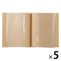 無印良品 アルバム ３段 Ｌ判 ３００枚用 1セット（1冊×5） 良品計画