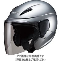 マルシン工業 マルシン(Marushin) バイクヘルメット セミジェット Mー520 シルバー フリーサイズ (57~60cm) 5204  1個（直送品） - アスクル