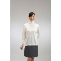 シルク ハイネック 長袖 インナー Ｔシャツ 女性用 白 3L 大寸 7049EL-WT 1本（直送品）