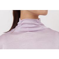 シルク ハイネック 長袖 インナー Ｔシャツ 女性用 ラベンダー LL 大寸 7049LL-LV 1本（直送品）