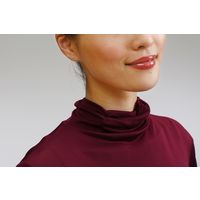 シルク ハイネック 長袖 インナー Ｔシャツ 女性用 エンジ LL 大寸 7049LL-WN 1本（直送品）