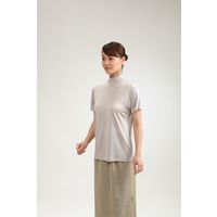 シルク ハイネック 半袖 インナー Ｔシャツ 女性用 グレー L 7050L-GY 1本（直送品）