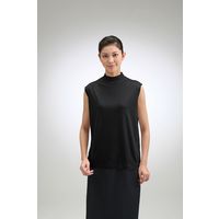 シルク ハイネック ノースリーブ タンクトップ　女性用 ブラック LL 大寸 7051LL-BK 1本（直送品）