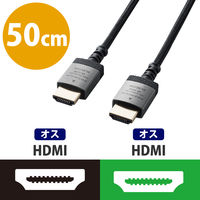 Premium HDMIケーブル 0.5m 4K 60p 金メッキ ブラック DH-HDP14ES05SBK  エレコム 1個
