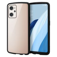 OPPO Reno7 A (OPG04) ケース ハイブリッド 耐衝撃 ブラック PM-O221TSLFCBK エレコム 1個（直送品）