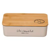 正和 弁当箱 1段 600ml バンブー LIFE IS BEAUTIFUL 長角一段ランチ