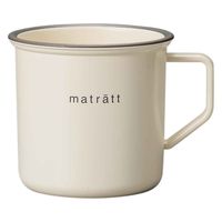 正和 マグカップ 550ml エマリエマグカップ matratt プラスチック ホワイト 395197 1個（取寄品）