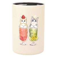 東亜金属 缶ホルダー 350ml タンブラー もふさんど ステンレス 缶ホルダー 猫パフェ 372238 1個（直送品）