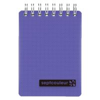 マルマン セプトクルール メモ A7 5mm方眼罫 パープル N577B-10 1セット(5冊)