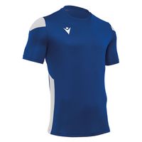 macron(マクロン) サッカー 半袖シャツ POLIS ショートスリーブゲームシャツ 5081 ロイヤルブルー/ホワイト L 1枚（直送品）