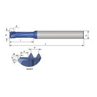 DMTH 穴明・ねじ切・面取工具 UN 28山x5Dx8dx14.9I 【DH0805C1428UN】 DH0805C1428UN 1個（直送品）