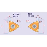 CarmexDIN477 内径ねじ切チップ 14山 BMA