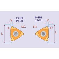 内径ねじ切チップ台形29°16山ACME、BMA 【16IR16ACMEBMA】 16IR16ACMEBMA（直送品）