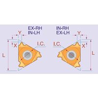 Carmex油井管用V-0.055 内径ねじ切チップ 6山 MXC