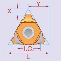 Uスタイル内径ネジ切チップ台形30°P7.0TR、P25C 【22UIRL7TR40P25C】 22UIRL7TR40P25C 1セット(10個)（直送品）