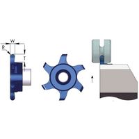 Carmexポリゴンスイスライン 溝入れ＆PF R0.8 左勝手 G6RLR