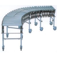 オークラ輸送機 スチール製フリーカーブコンベヤ SFX42W500ー3 1P（直送品）