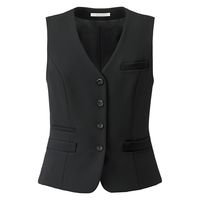 ボンマックス BONOFFICE ベスト ブラック 13号 BCV1108-16-13（直送品）