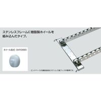 オークラ輸送機 樹脂ローラーコンベヤ OKR3866BS-2L 1P（直送品）