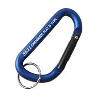 藤原産業 SK11 アルミカラビナ B SACー770Bブルー 4977292115797 1セット(4個)（直送品）