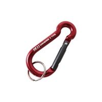 藤原産業 SK11 アルミカラビナ C SACー660Cレッド 4977292115933 1セット(4個)（直送品）