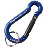 藤原産業 SK11 アルミカラビナ C SACー880Cブルー 4977292116046 1セット(4個)（直送品）