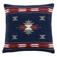 ケーアイジャパン クッションカバー カラン ネイティブ 45×45cm ネイビー 288847 1個（直送品）