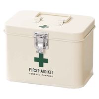ケーアイジャパン 救急箱 収納ボックス Sサイズ 薬 メディコ ファーストエイドボックス アイボリー 304642 1個（直送品）