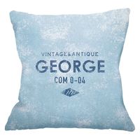 ケーアイジャパン クッションカバー 45×45cm リバーシブル ベイデン ビンテージ ファー ブルー 328013 1個（直送品）