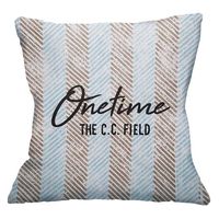 ケーアイジャパン クッションカバー 45×45cm リバーシブル ベイデン ヘリンボーン ファー ブルー 328010 1個（直送品）