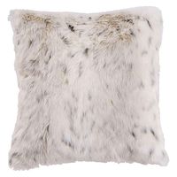 ケーアイジャパン クッションカバー リッシュ 45×45cm ユキヒョウ 378148 1個（直送品）