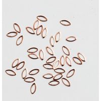 SHAREYDVA スタッズ リーフ中抜き ５０Ｐ ピンクゴールド 100838 1個（直送品）