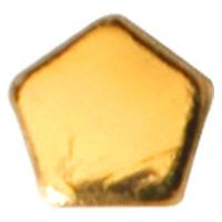 SHAREYDVA スタッズ ペンタゴン ２ｍｍ ５０Ｐ ゴールド 1個（直送品）