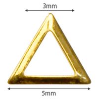 SHAREYDVA スタッズ 三角 中抜き ３ｍｍ １００Ｐ 1個（直送品）