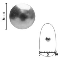 SHAREYDVA スタッズ ３．０ｍｍ １００Ｐ シルバー 62354 1個（直送品）