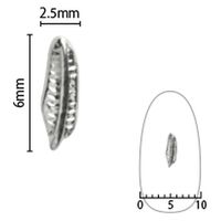 SHAREYDVA ネイルパーツ フェザー Ｓ ８Ｐ シルバー 1個（直送品）