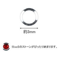 SHAREYDVA スタッズ メタル 中抜き ｓｓ５用 （外寸３ｍｍ） 1個（直送品）