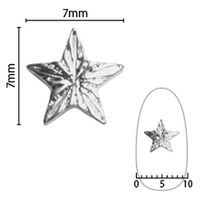 SHAREYDVA ネイルパーツ シャイニングスター Ｌ １０Ｐ シルバー 1個（直送品）