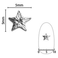 SHAREYDVA ネイルパーツ シャイニングスター Ｍ １０Ｐ シルバー 1個（直送品）
