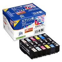 エプソン（EPSON）用 リサイクルインク JIT-E70L6P IC6CL70L対応 1箱（6色入）（直送品）