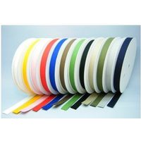 ユタカメイク アクリルカラー平ベルト イエロー 25MMX25M AD-302 1巻（直送品）