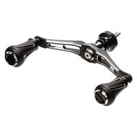 DK100、カスタムモデル、マットブラック 左ハンドル新品未使用品 ライラクス カスタムハンドル W VERTEX 100mm 左右共用 ダイワ