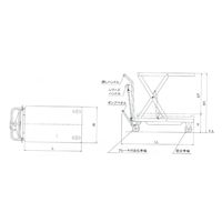 ハマコSS 油圧・足踏式テーブルリフト台車 HLH