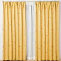 スミノエ デザインライフ セミオーダー カーテン ジェシカ 1400×2450mm イエロー 1セット(2枚入)（直送品）