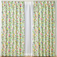 スミノエ デザインライフ セミオーダー カーテン フルーツトリ 2500×2500mm グリーン 1セット(2枚入)（直送品）