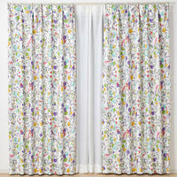 スミノエ デザインライフ セミオーダー カーテン フルーツトリ 2500×2200mm グレー 1セット(2枚入)（直送品）